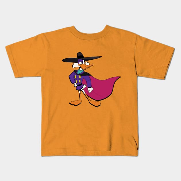 Darkwing Duck Kids T-Shirt by KendalB